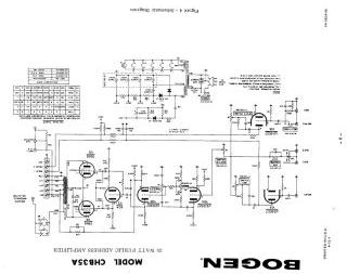 Bogen CHB 35A schematic circuit diagram